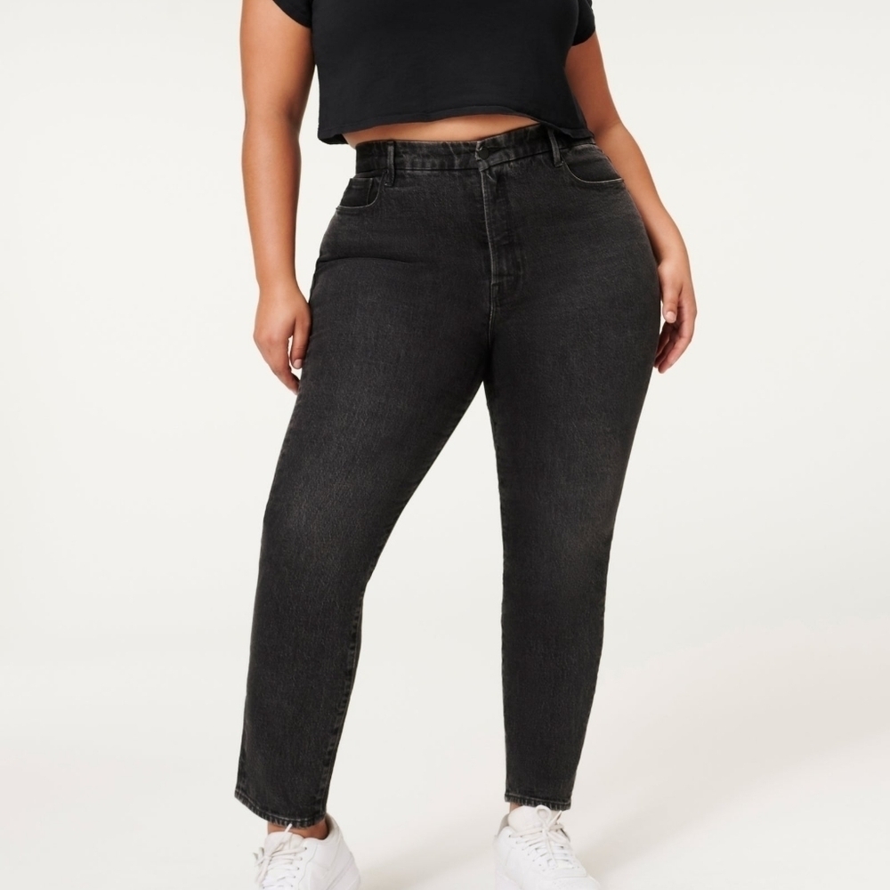 Good American Good Classic Hi Rise Vintage Black Jean